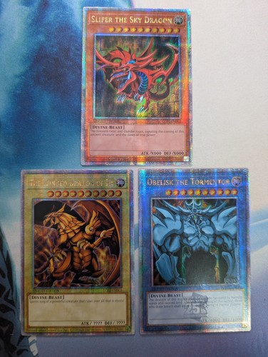 Yugioh egyptian god card set - egyptian,