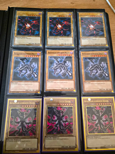 Yugioh rotäugiger schwarzer - yugioh,