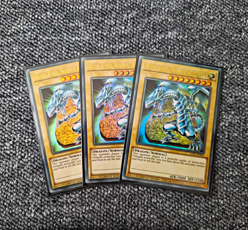 3x blauäugiger - yu-gi-oh,
